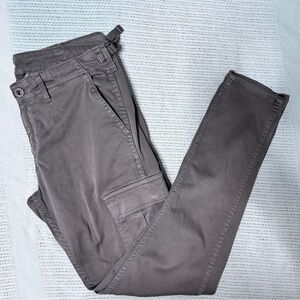 AG Adriano Goldschmied 28 Cargo Skinny Straight khaki Tan Womens Soft Pants